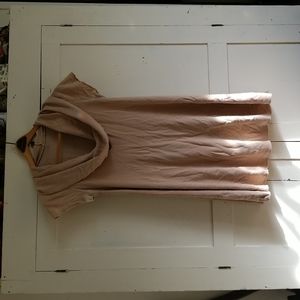 Gaia Conceptions Hemp Gypsy Cowl Short Dress Rose Organic Cotton